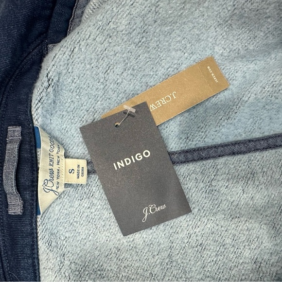 NWT J Crew Men's Knit Goods Indigo-Dyed French Terry Blazer Blue Size Small - Picture 9 of 10